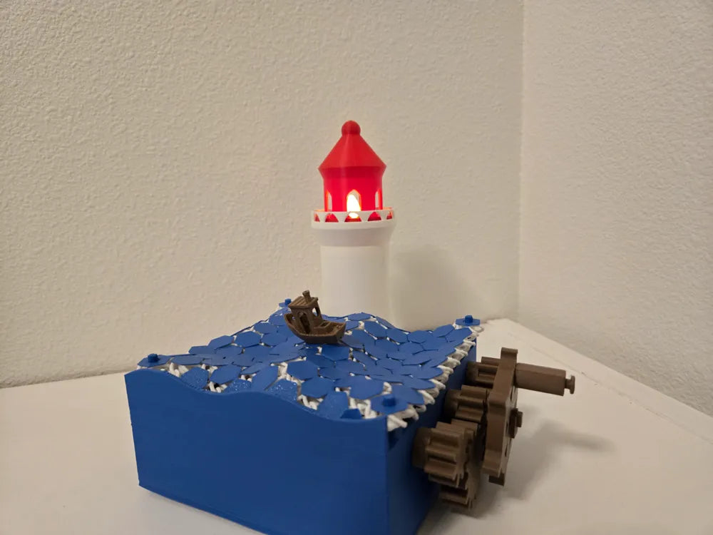 Wave Simulator With Lighthouse & Boat™️