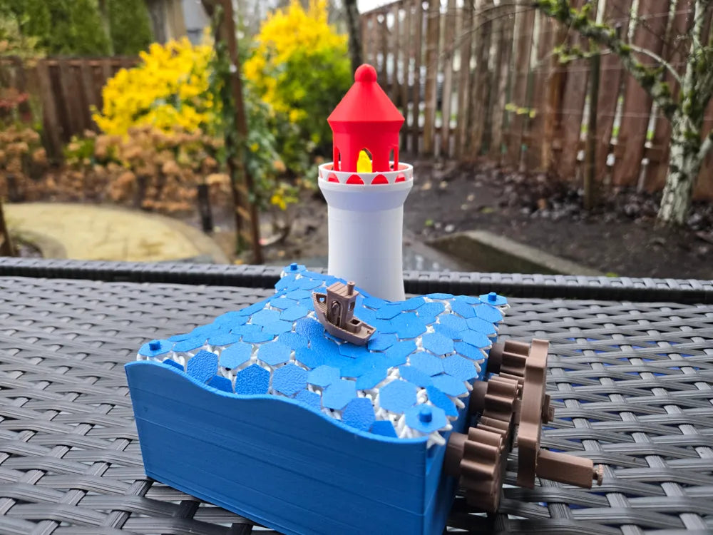 Wave Simulator With Lighthouse & Boat™️