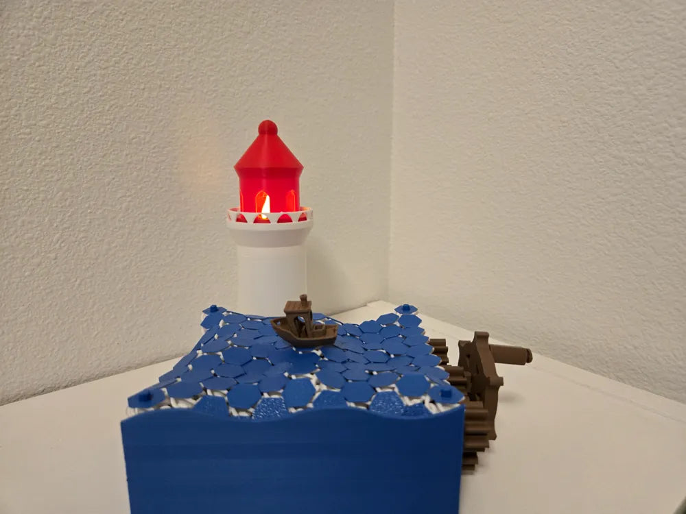 Wave Simulator With Lighthouse & Boat™️