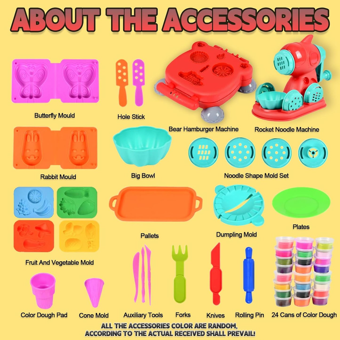 51 Pcs Play Color Dough DIY Kit™️