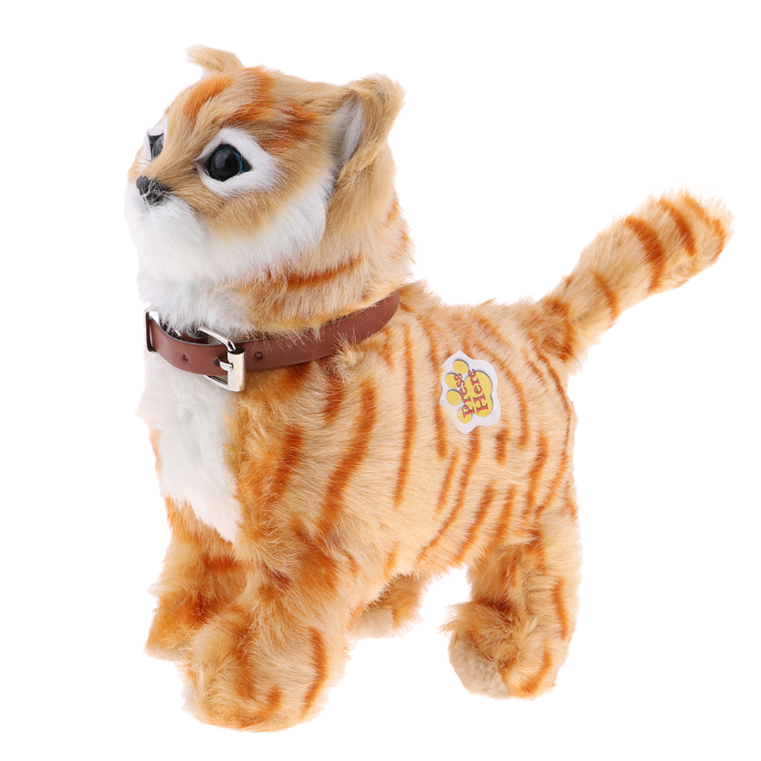 Walking Cat Plush Toy With Remote Leash