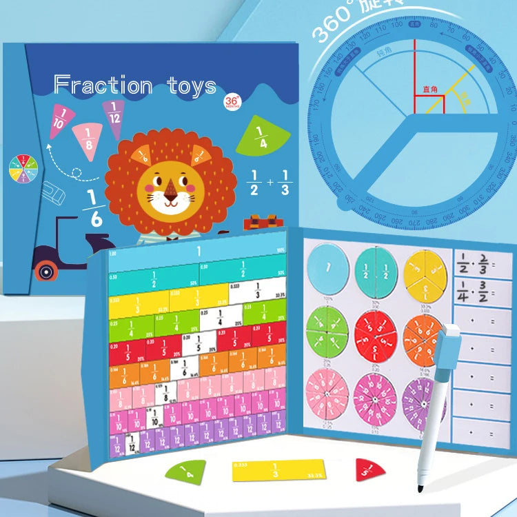 Wooden Jigsaw Fraction Learning Book™️