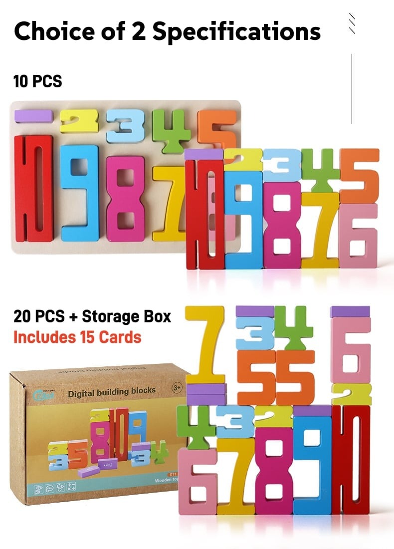 EduStack™– Wooden Number Blocks