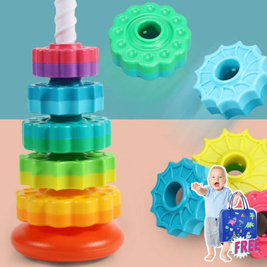 Rotating Tower™ - Colorful Stacking Fun - Stacking Tower